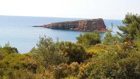 Kokkinokastri beach on the island of Alonissos in Greece