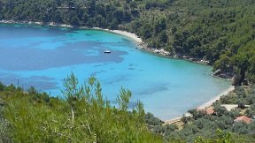 Tzortzi Gialos beach on the island of Alonissos in Greece