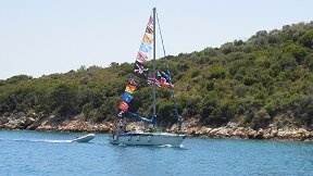 Glyfa beach on the island of Alonissos in Greece