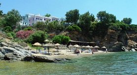 Andros hotels, Aneroussa Beach Hotel, Delavoyas Beach, Batsi