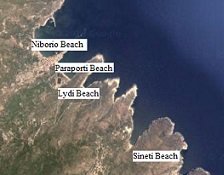 Andros Chora Beaches, Stranden