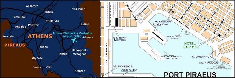 plattegrond van Piraeus
