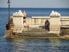 Corfu, Kaiser's Bridge in Benitses / Perama
