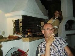Paros, the bbq, Anna and Wilbert