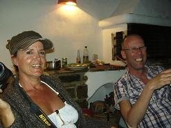 Paros, the bbq, Tess and Wilbert