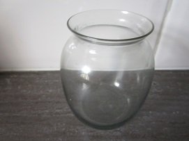 Copier miniatuur vaasje, gesigneerd - hoogte 8,7 cm