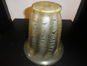 Copier Sonoor optiekvaas met tincraquelé uit 1950