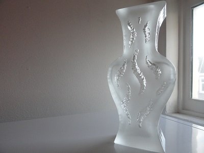 Ingrid Glashutte vaas Exquisite, Lalique stijl