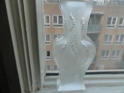 Ingrid Glashutte vaas Exquisite, Lalique stijl