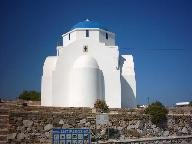 The church at the seaside in Antiparos