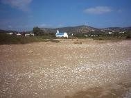 Soros strand in het zuidwesten van Antiparos