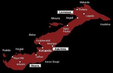 Amorgos naturist beaches map