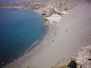 The two beautiful beaches just outside of the village of Agios Pavlos.