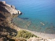 The beach of Agios Pavlos.