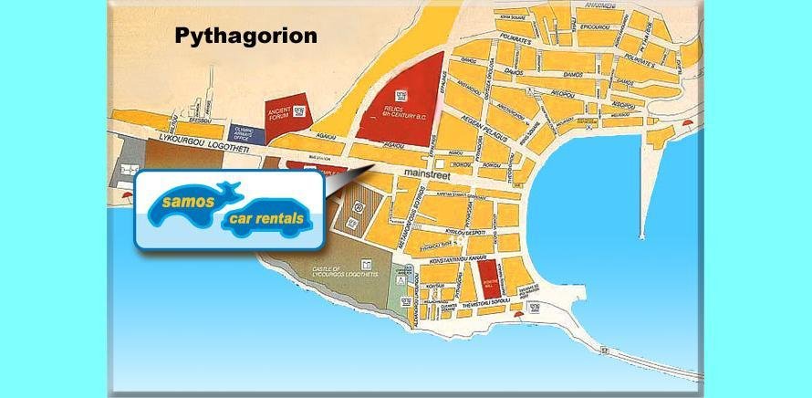 Map of Pythagorion