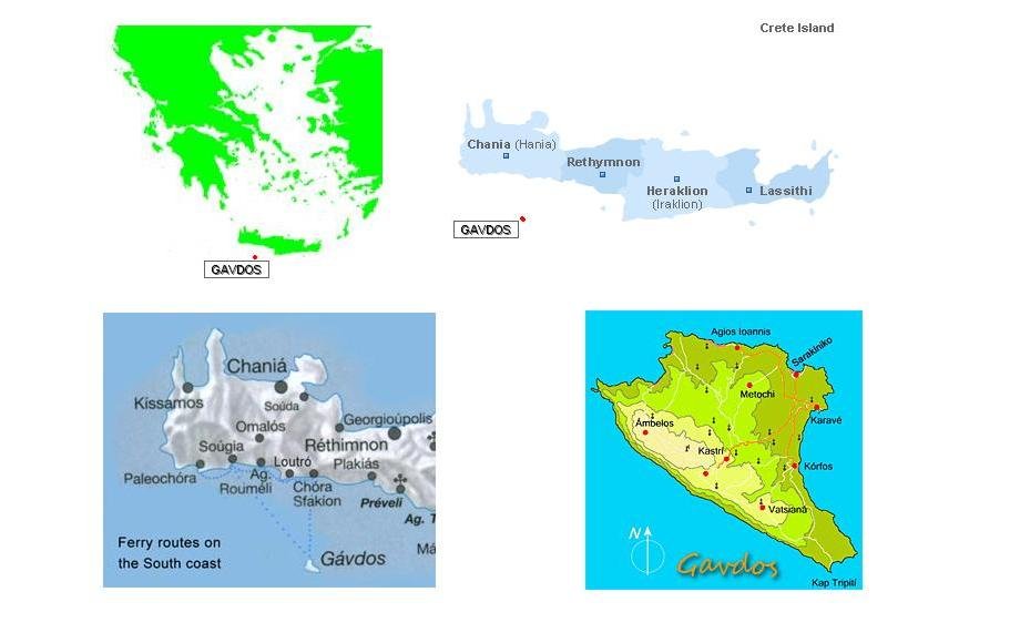 gavdos map