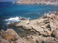 The rocks along the coastline between Agios Ioannis and Kapari.