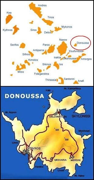 Donoussa map
