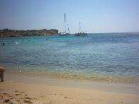 A sailing boat in Paranga Bay.
