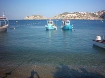Boats in the bay of Agia Pelagia.