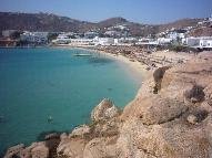 Platis Gialos Beach.