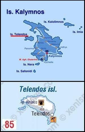 Map of Telendos, Plattegrond Telendos
