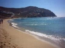 The beach of Elia is one of the nicest on the island