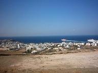 Tinos town in de verte