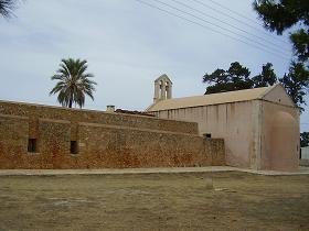 Het Agios Ioannis Eleimon Klooster in Pazinos op Kreta, the Agios Ioannis Eleimon Monastery on Crete
