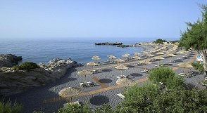 Kakkos Bay Hotel and Bungalows, Ferma beach, Crete, Kreta.