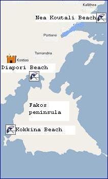 Limnos Beaches, Limnos Stranden