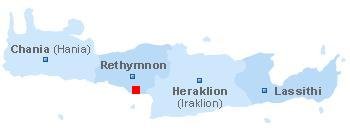 map of Crete