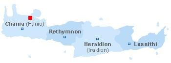 map of Crete