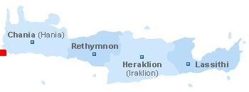 map of Crete