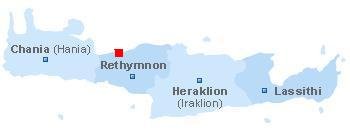 map of Crete