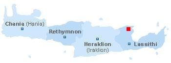 Map of Crete