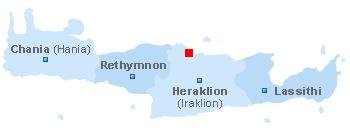map of Crete