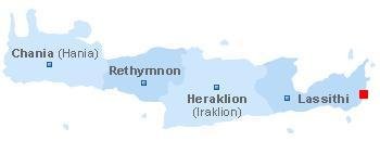 map of Crete