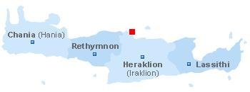 map of Crete