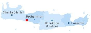 Map of Crete