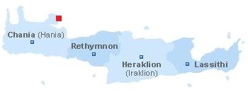 Map of Seitan Limania beach