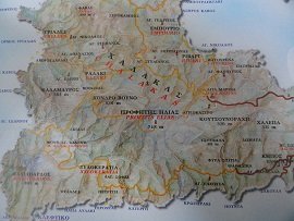 Milos map, Milos plattegrond