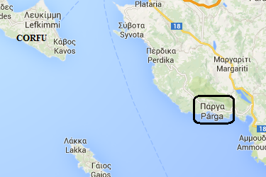 map of the Peloponnese, plattegrond van de Pelopennesos