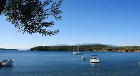 Trikeri and Agia Kyriaki, Pilion, Pelion, Greece, Griekenland