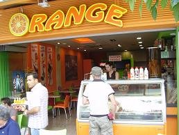 Samos, Pythagorion, Orange lunchroom & ice cream