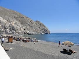 Perissa in Santorini