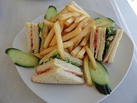 Corner Snack Bar in Perissa in Santorini