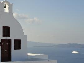 Kameni islands santorini