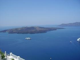 Kameni islands santorini