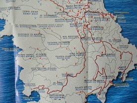 Sifnos map, Sifnos plattegrond